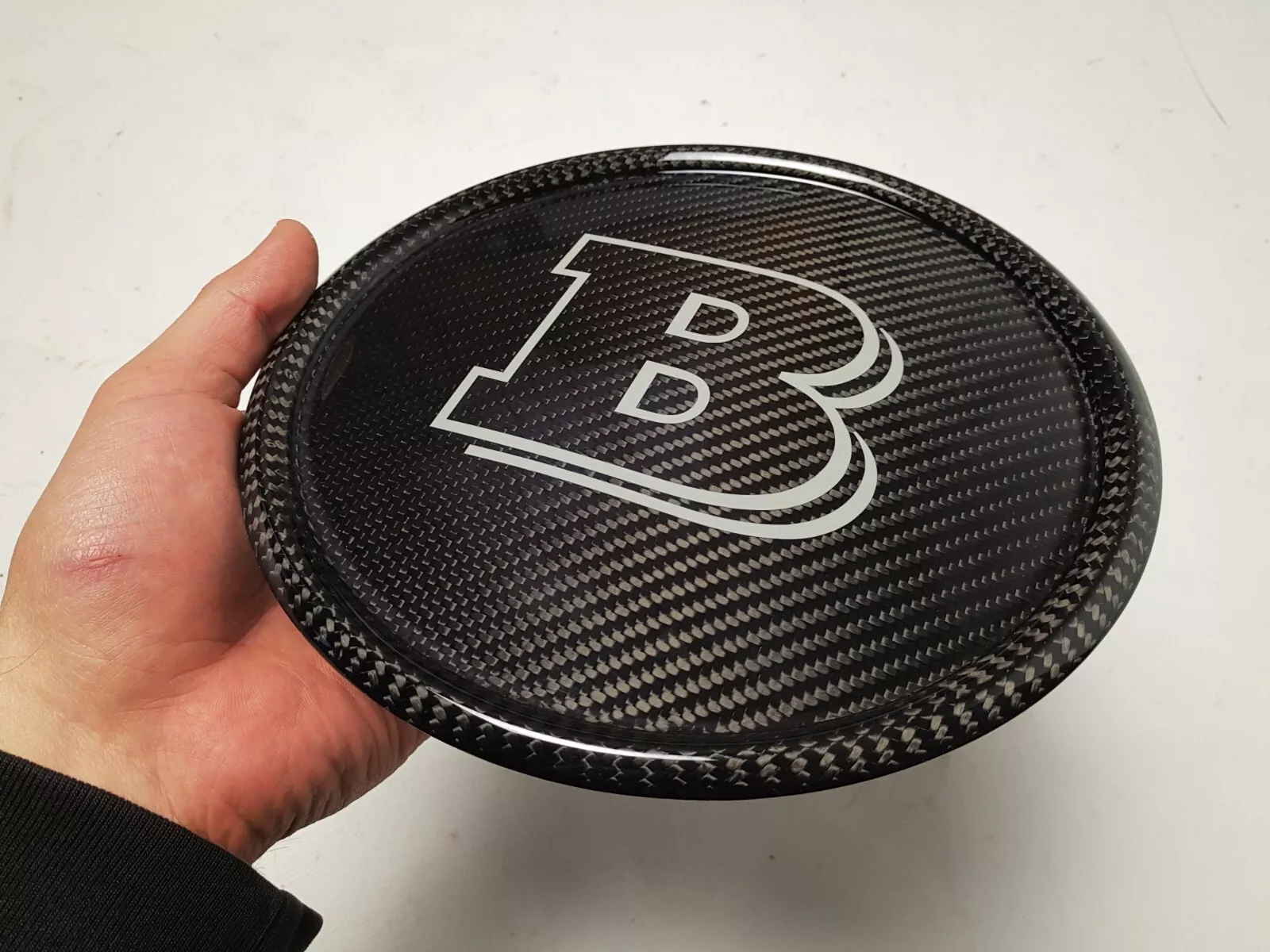 Mercedes W463A G-Wagon G63 G500 Front Grill Carbon Brabus Badge Gray Logo